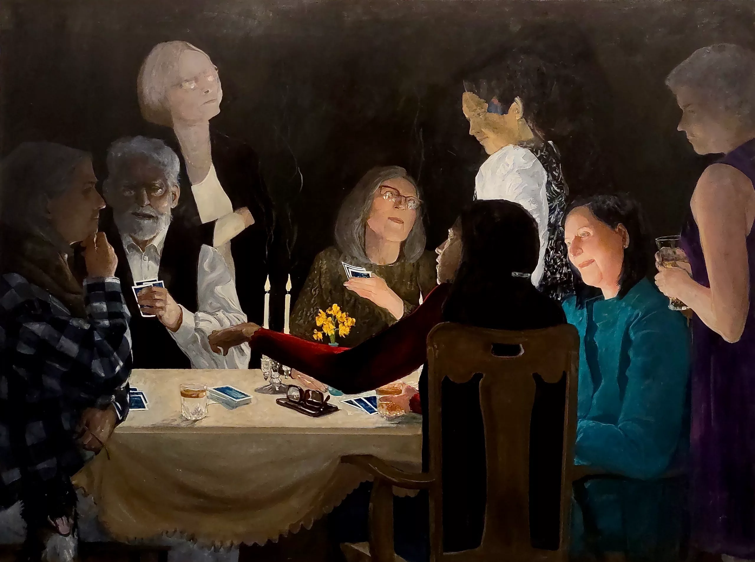 Cardgame 2 48x64 oil on canvas scaled