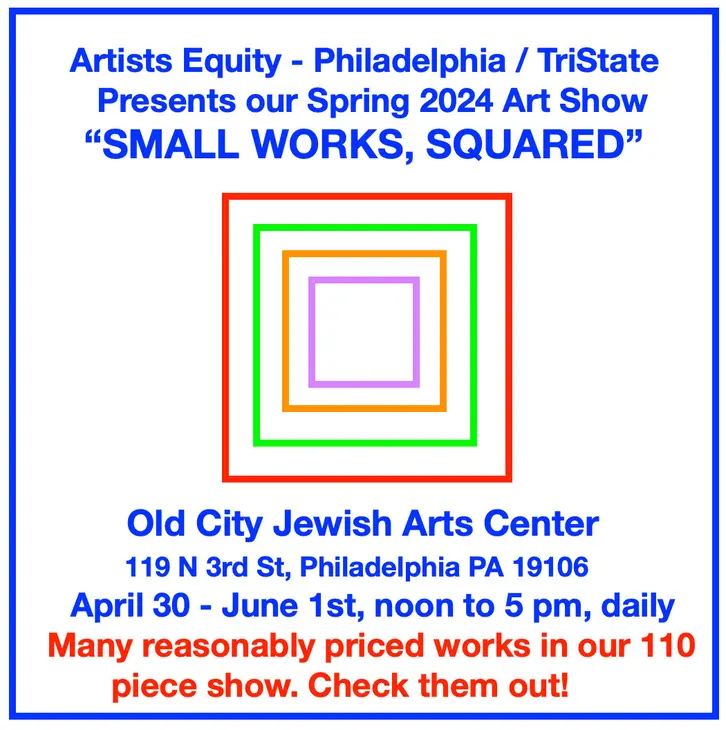 Artists Equity Cordially Invites You To Our Juried Art Show, at OCJAC