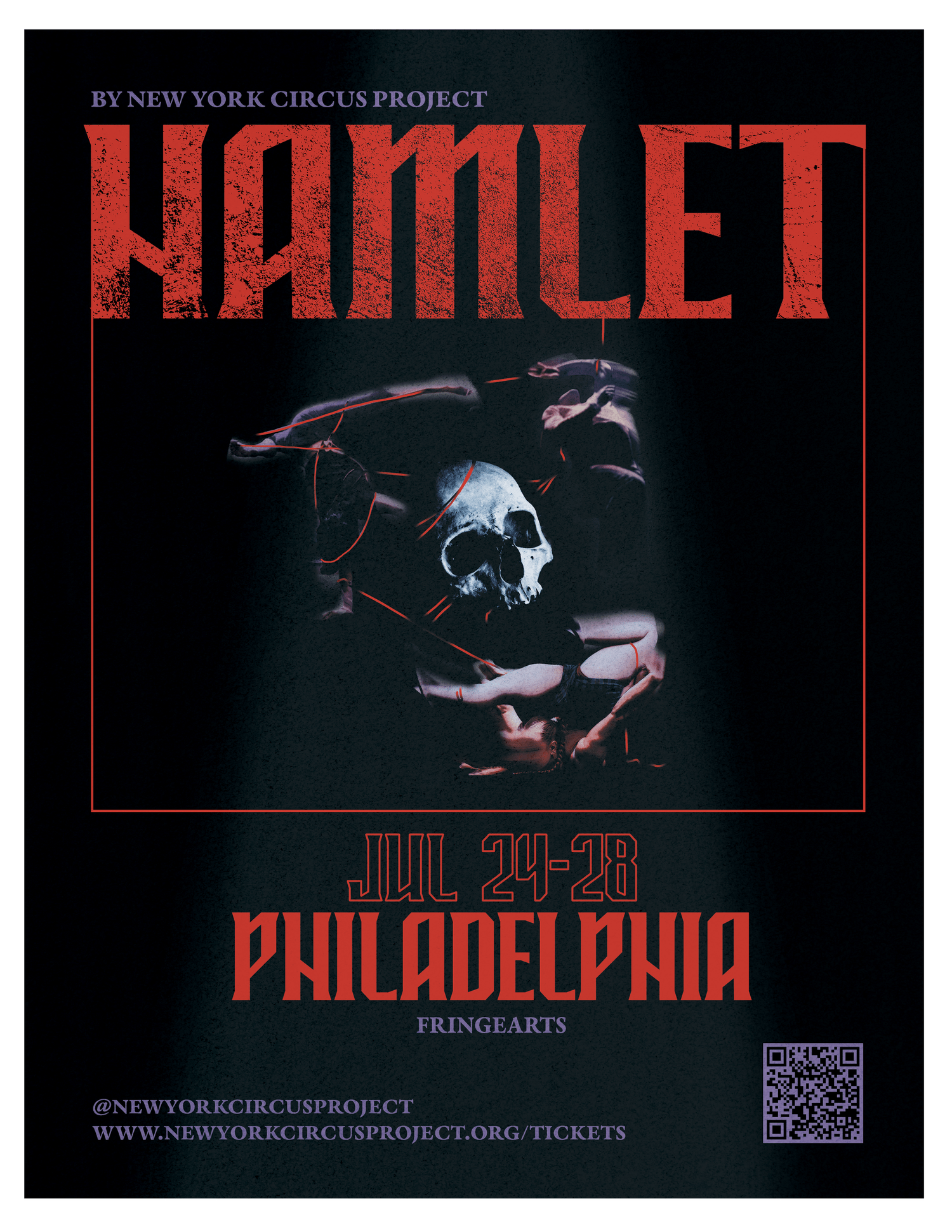 New York Circus Project HAMLET Show Poster, PA