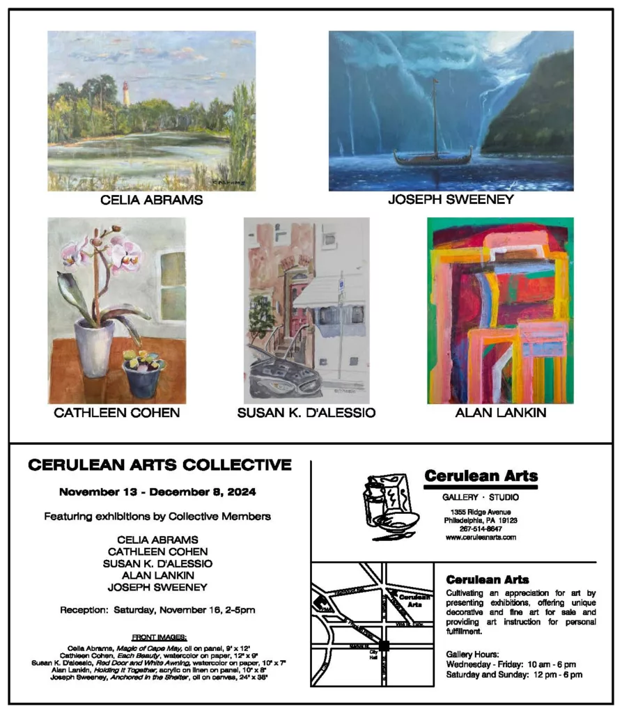 Solo Art Exhibits Opening Reception at Cerulean Arts Gallery